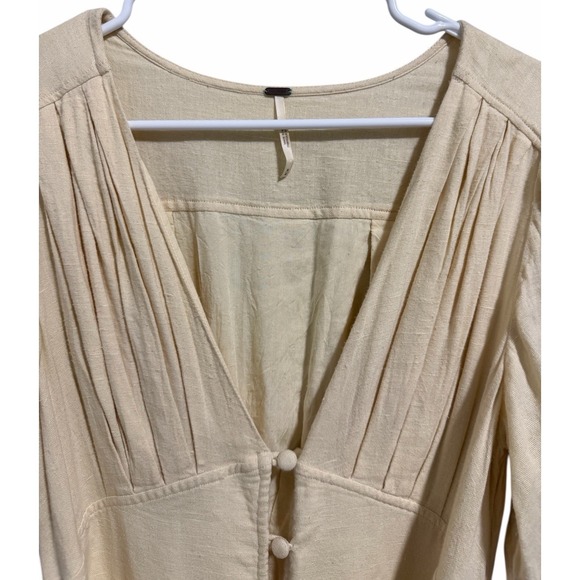 Free People Heart This Midi Dress Ivory Women's Size Medium - Picture 9 of 15